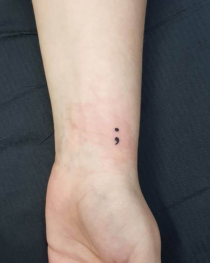 Semicolon Tattoo: Hope for Continuation